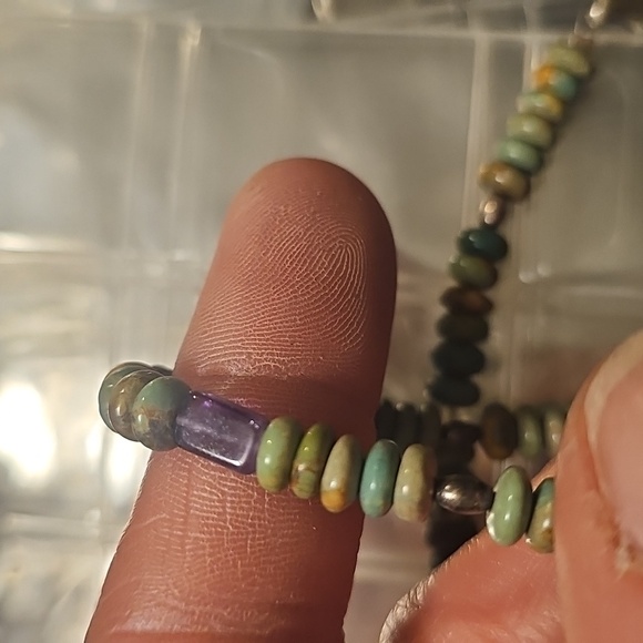 Carolyn Pollack Multicolor Turquoise  Beaded Necklace 18inch/36inch end to end - Picture 10 of 17